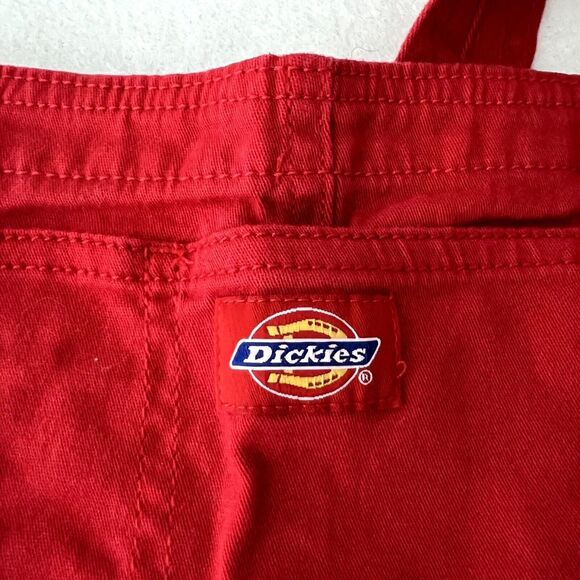 Dickies Red Jean Overall Dress - Picture 6 of 9